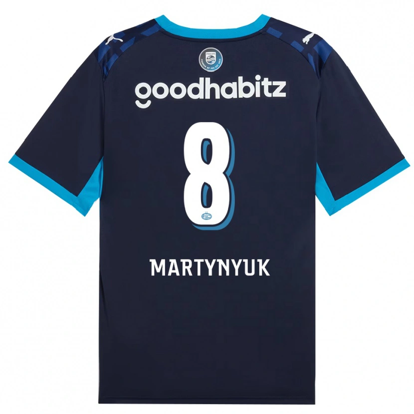 Danxen Kinderen Anton Martynyuk #8 Hemelsblauw Koninklijkblauw Thuisshirt Derde Tenue 2026/27 T-Shirt