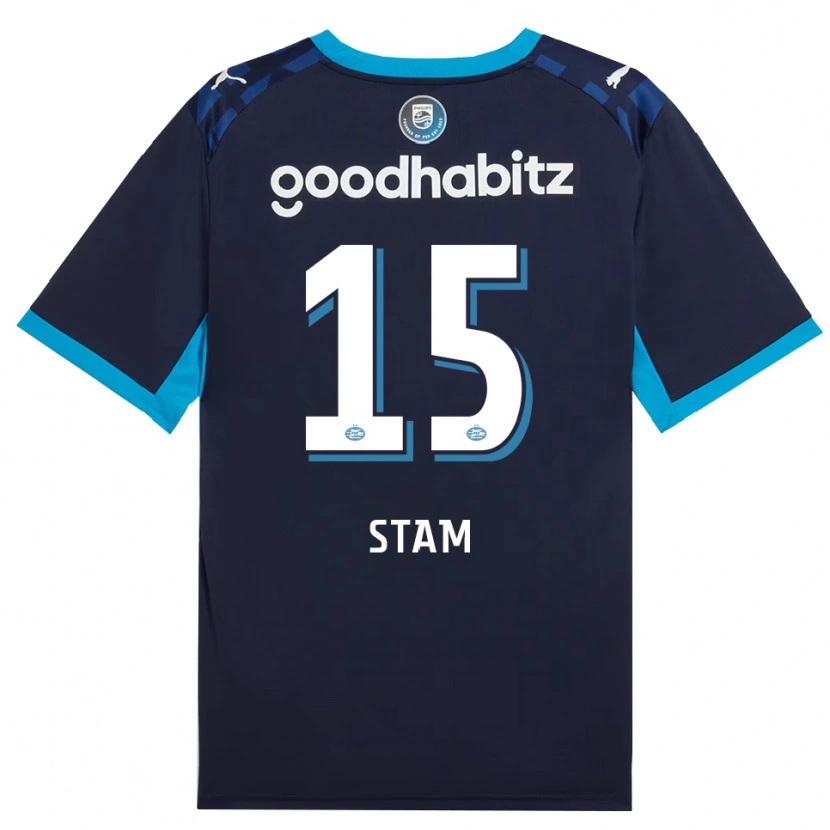 Danxen Kinderen Dyran Stam #15 Hemelsblauw Koninklijkblauw Thuisshirt Derde Tenue 2026/27 T-Shirt