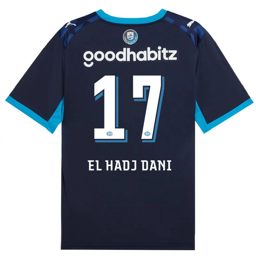 Danxen Kinderen Soudais El Hadj Dani #17 Hemelsblauw Koninklijkblauw Thuisshirt Derde Tenue 2026/27 T-Shirt