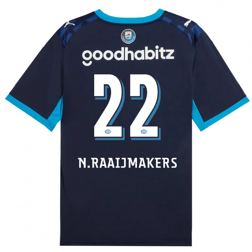 Danxen Kinderen Niels Raaijmakers #22 Hemelsblauw Koninklijkblauw Thuisshirt Derde Tenue 2026/27 T-Shirt