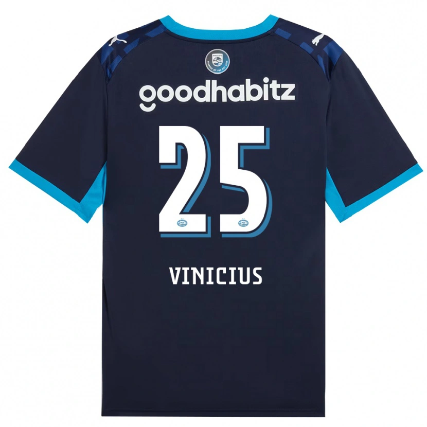 Danxen Kinderen Carlos Vinicius #25 Hemelsblauw Koninklijkblauw Thuisshirt Derde Tenue 2026/27 T-Shirt