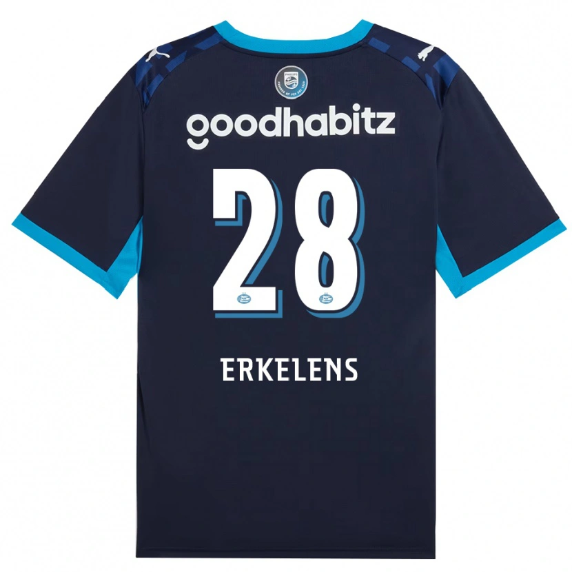 Danxen Kinderen Kwint Erkelens #28 Hemelsblauw Koninklijkblauw Thuisshirt Derde Tenue 2026/27 T-Shirt