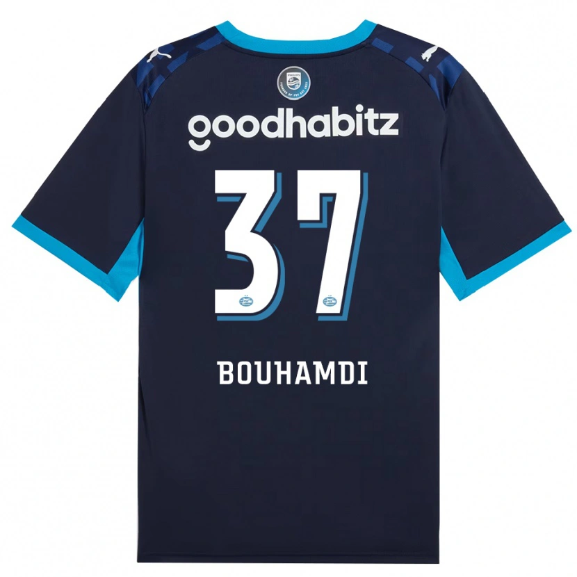 Danxen Kinderen Amir Bouhamdi #37 Hemelsblauw Koninklijkblauw Thuisshirt Derde Tenue 2026/27 T-Shirt