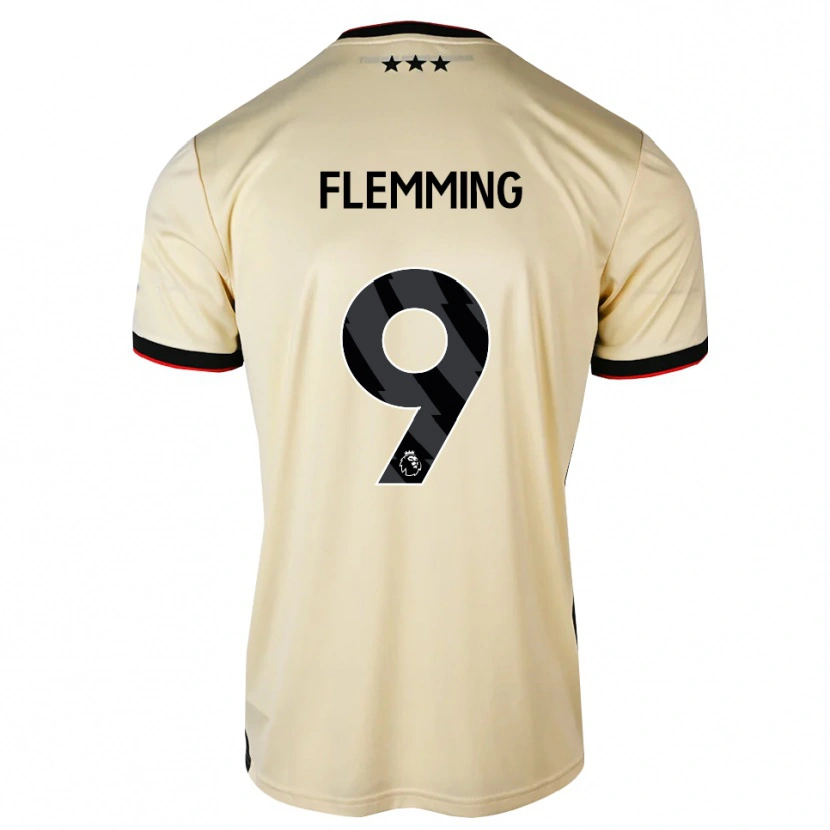 Danxen Kinderen Zian Flemming #9 Lemonchiffon Zwart Rood Uitshirt Uittenue 2026/27 T-Shirt