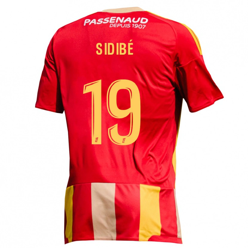 Danxen Kinderen Djibril Sidibé #19 Geel Rood Groen Thuisshirt Thuistenue 2026/27 T-Shirt