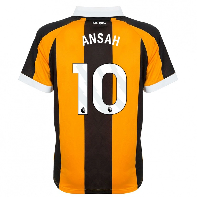 Danxen Kinderen Ilyas Ansah #10 Oranje Zwart Wit Thuisshirt Thuistenue 2026/27 T-Shirt