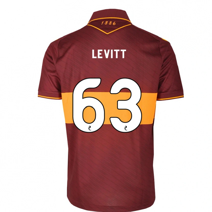 Danxen Kinderen Dylan Levitt #63 Oranje Kastanjebruin Uitshirt Uittenue 2026/27 T-Shirt