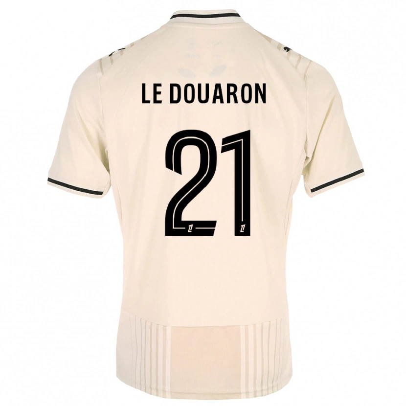 Danxen Kinderen Jérémy Le Douaron #21 Oldlace Zwart Antiquewhite Uitshirt Uittenue 2026/27 T-Shirt