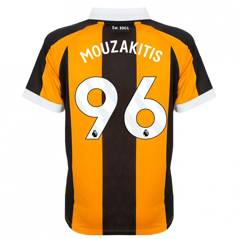 Danxen Kinderen Christos Mouzakitis #96 Oranje Zwart Wit Thuisshirt Thuistenue 2026/27 T-Shirt