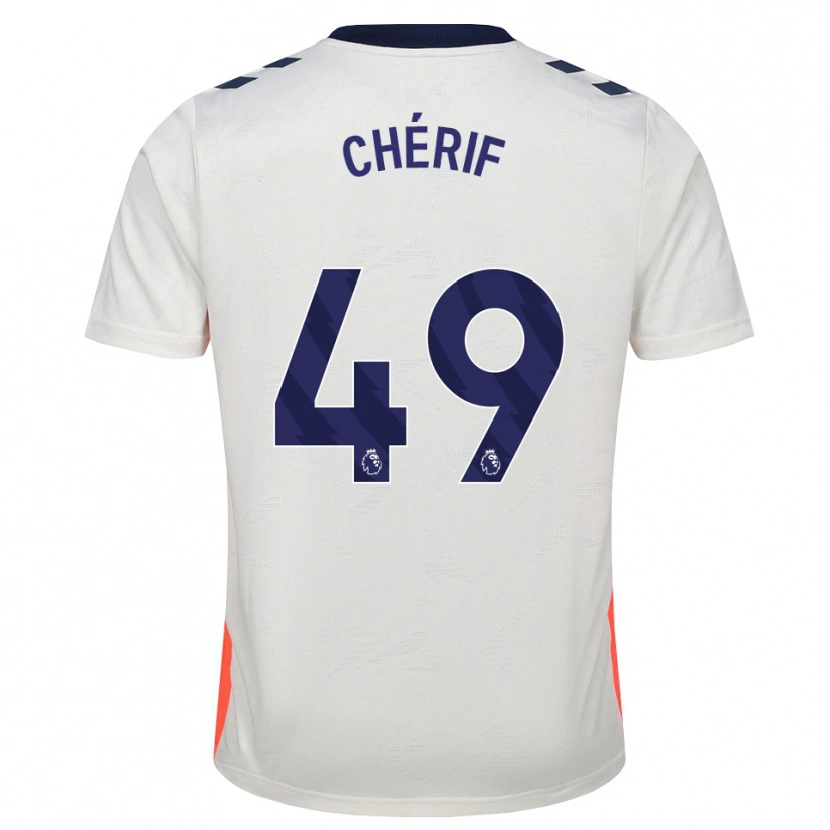 Danxen Kinderen Sidiki Chérif #49 Wit Oranje Koninklijk Blauw Uitshirt Uittenue 2026/27 T-Shirt