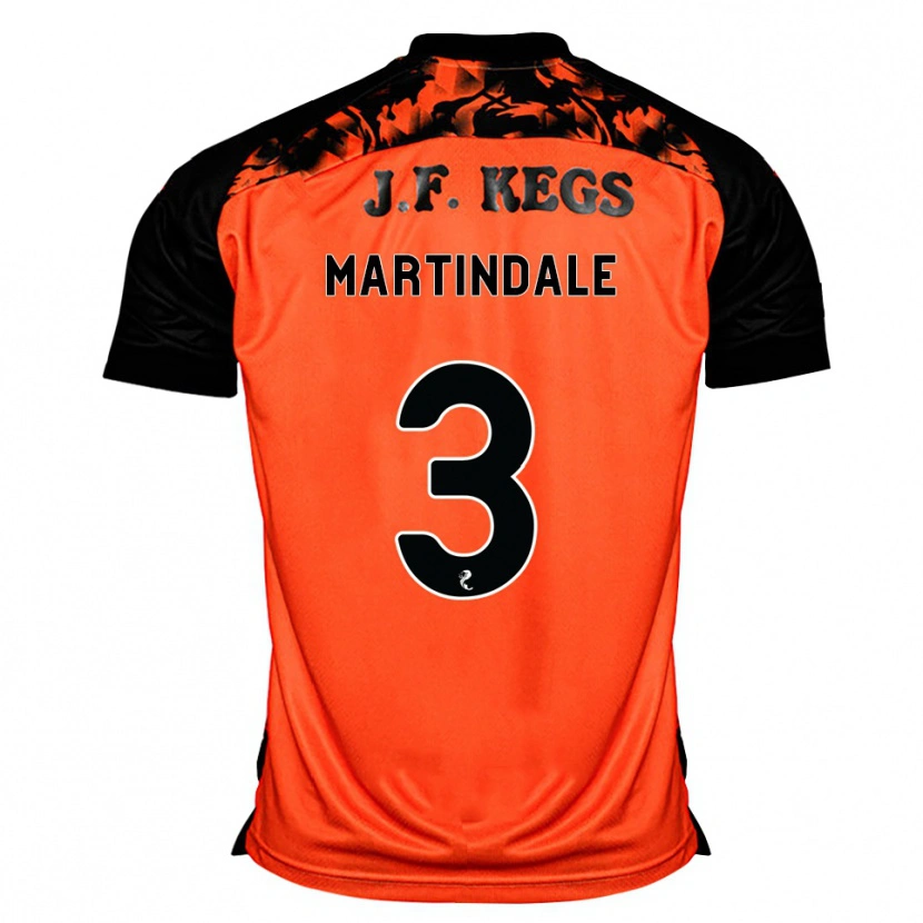 Danxen Heren Amilie Martindale #3 Oranje Zwart Wit Thuisshirt Thuistenue 2026/27 T-Shirt