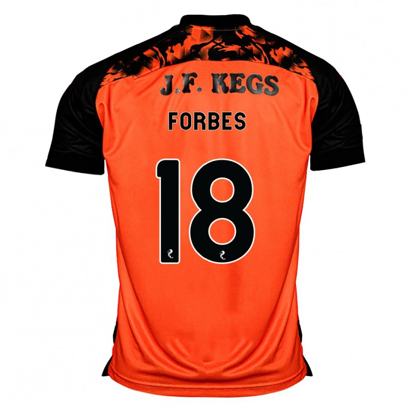 Danxen Heren Michael Forbes #18 Oranje Zwart Wit Thuisshirt Thuistenue 2026/27 T-Shirt