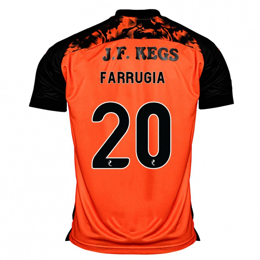 Danxen Heren Neil Farrugia #20 Oranje Zwart Wit Thuisshirt Thuistenue 2026/27 T-Shirt