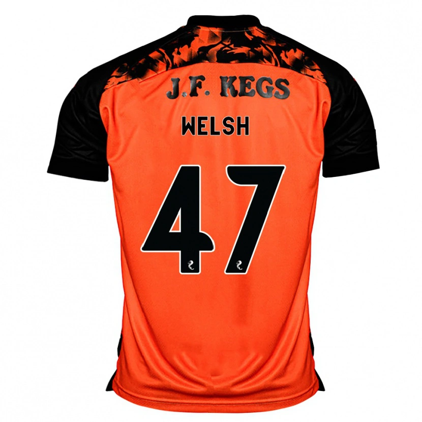 Danxen Heren Harry Welsh #47 Oranje Zwart Wit Thuisshirt Thuistenue 2026/27 T-Shirt