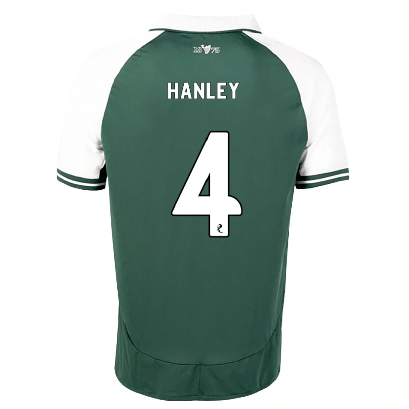 Danxen Heren Grant Hanley #4 Zeegroen Wit Thuisshirt Thuistenue 2026/27 T-Shirt