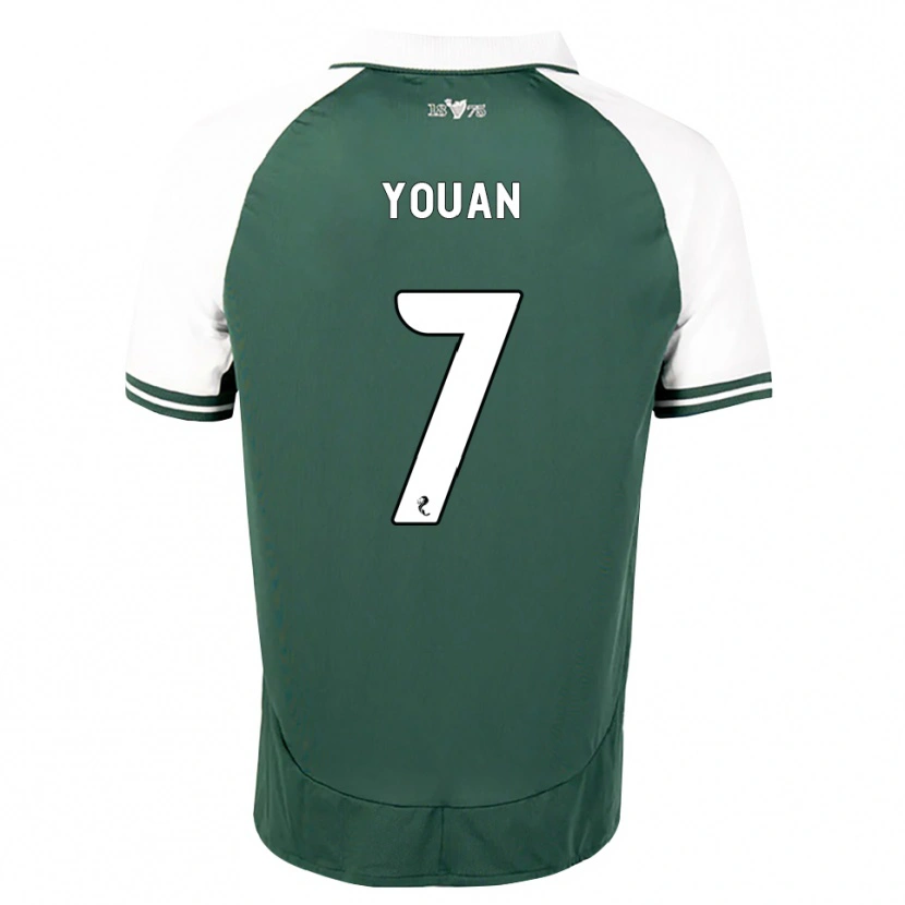Danxen Heren Élie Youan #7 Zeegroen Wit Thuisshirt Thuistenue 2026/27 T-Shirt