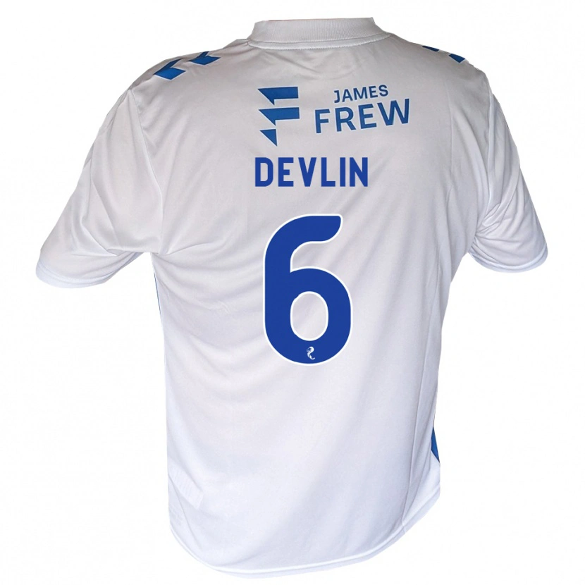 Danxen Heren Daniel Devlin #6 Koningsblauw Wit Thuisshirt Thuistenue 2026/27 T-Shirt