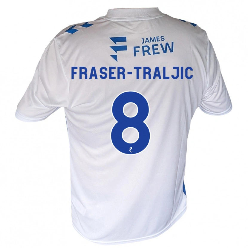 Danxen Heren Kali Fraser-Traljic #8 Koningsblauw Wit Thuisshirt Thuistenue 2026/27 T-Shirt