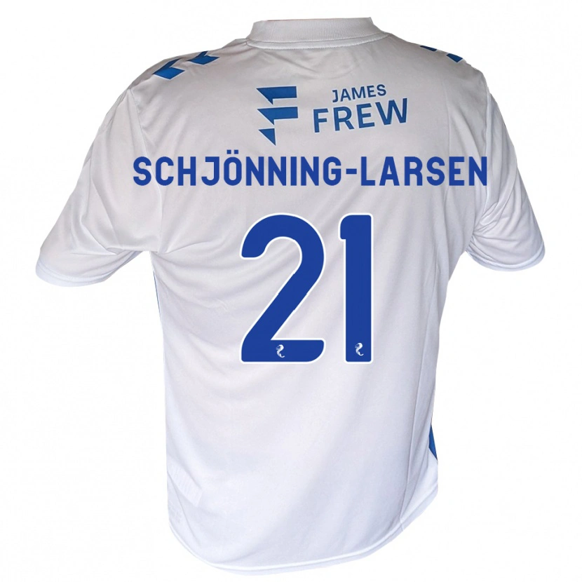Danxen Heren Michael Schjönning-Larsen #21 Koningsblauw Wit Thuisshirt Thuistenue 2026/27 T-Shirt