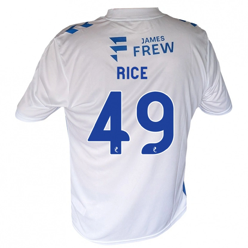 Danxen Heren Bailey Rice #49 Koningsblauw Wit Thuisshirt Thuistenue 2026/27 T-Shirt