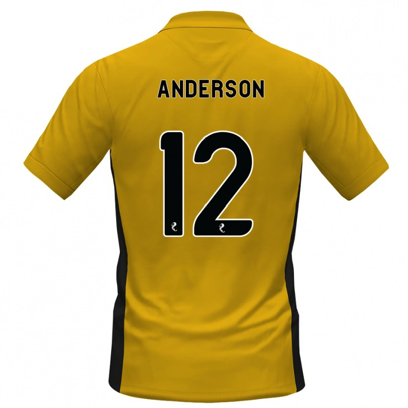 Danxen Heren Rhys Anderson #12 Oranje Zwart Thuisshirt Thuistenue 2026/27 T-Shirt