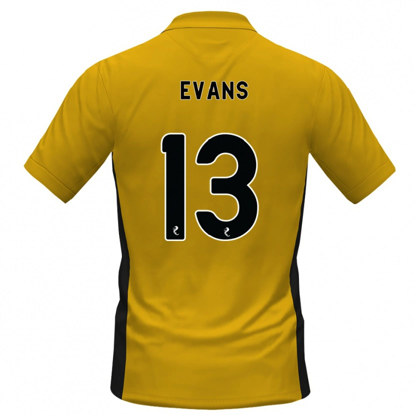 Danxen Heren Lauren Evans #13 Oranje Zwart Thuisshirt Thuistenue 2026/27 T-Shirt