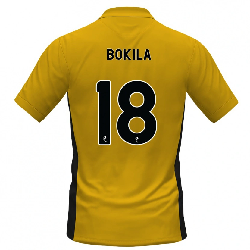 Danxen Heren Jeremy Bokila #18 Oranje Zwart Thuisshirt Thuistenue 2026/27 T-Shirt