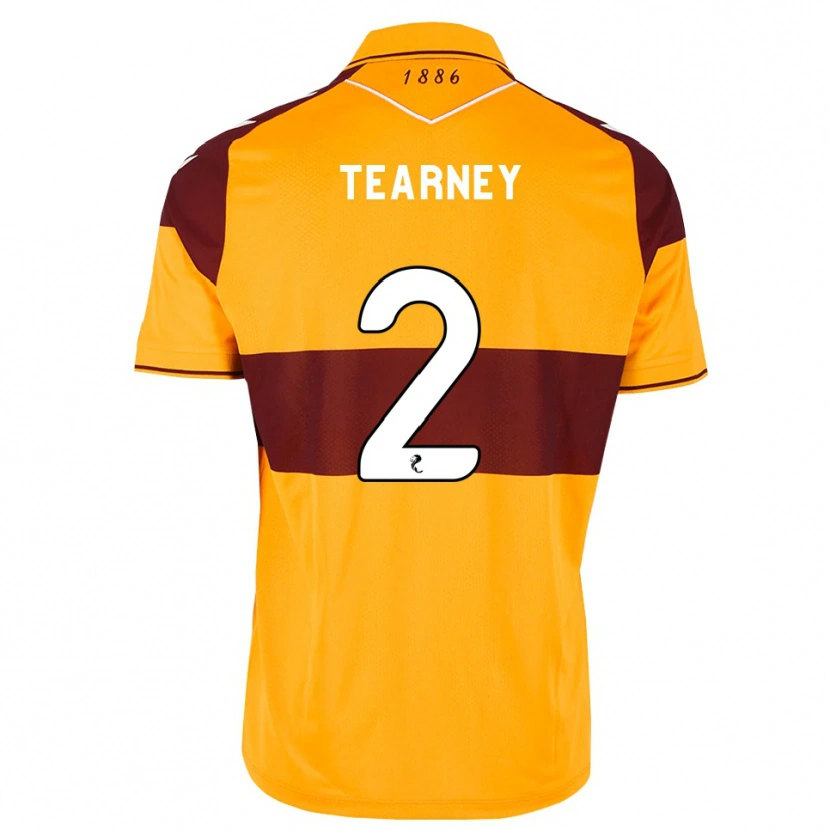 Danxen Heren Aiden Tearney #2 Kastanjebruin Oranje Thuisshirt Thuistenue 2026/27 T-Shirt