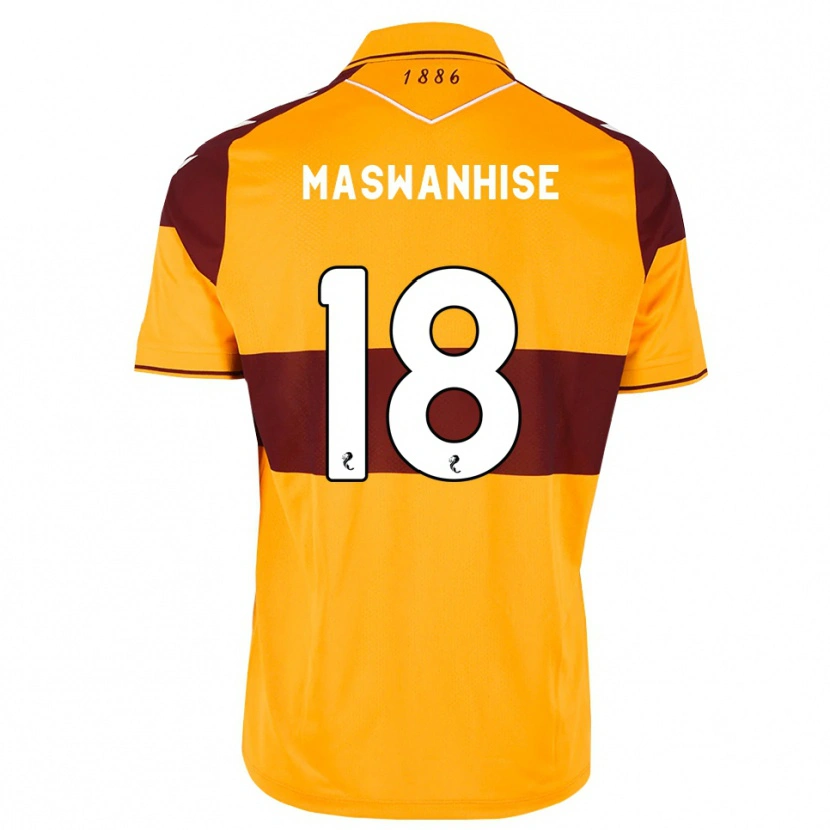 Danxen Heren Tawanda Maswanhise #18 Kastanjebruin Oranje Thuisshirt Thuistenue 2026/27 T-Shirt