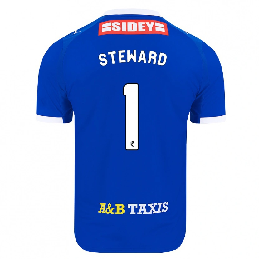 Danxen Heren Toby Steward #1 Blauw Rood Geel Thuisshirt Thuistenue 2026/27 T-Shirt