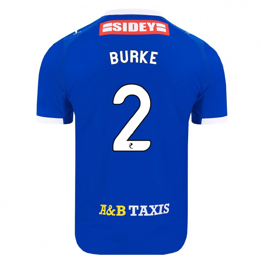Danxen Heren Fallon Burke #2 Blauw Rood Geel Thuisshirt Thuistenue 2026/27 T-Shirt