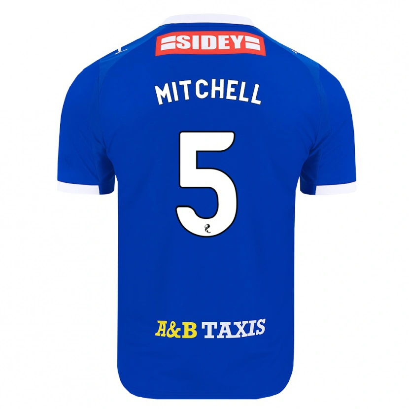 Danxen Heren Zach Mitchell #5 Blauw Rood Geel Thuisshirt Thuistenue 2026/27 T-Shirt
