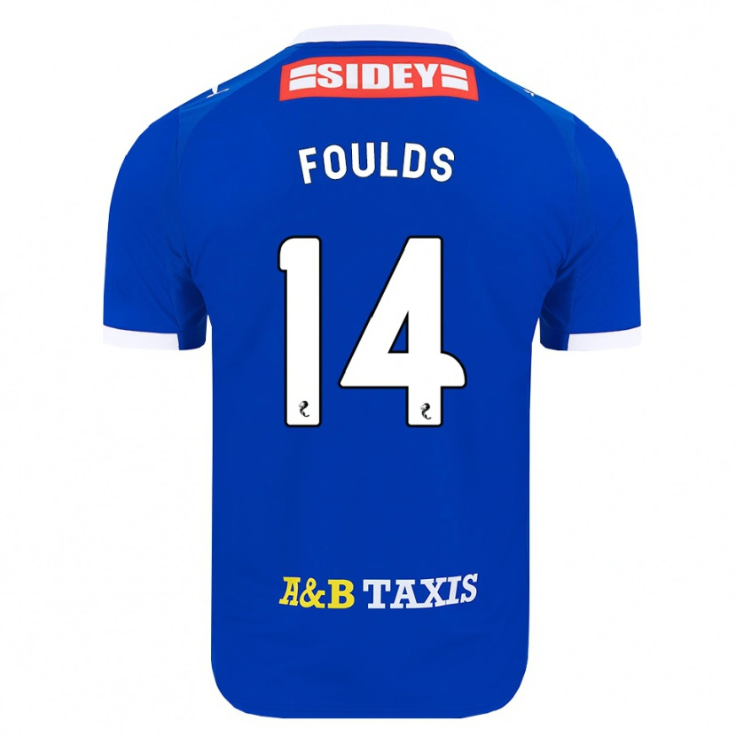 Danxen Heren Matty Foulds #14 Blauw Rood Geel Thuisshirt Thuistenue 2026/27 T-Shirt