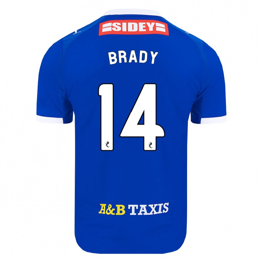 Danxen Heren Scarlett Brady #14 Blauw Rood Geel Thuisshirt Thuistenue 2026/27 T-Shirt