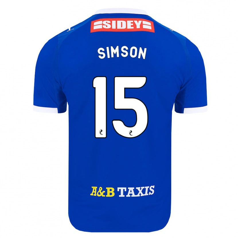 Danxen Heren Steffi Simson #15 Blauw Rood Geel Thuisshirt Thuistenue 2026/27 T-Shirt