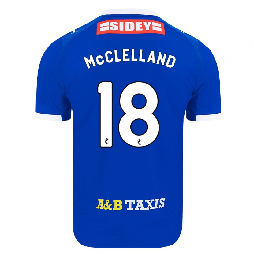 Danxen Heren Sam Mcclelland #18 Blauw Rood Geel Thuisshirt Thuistenue 2026/27 T-Shirt