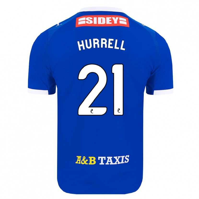 Danxen Heren Olivia Hurrell #21 Blauw Rood Geel Thuisshirt Thuistenue 2026/27 T-Shirt