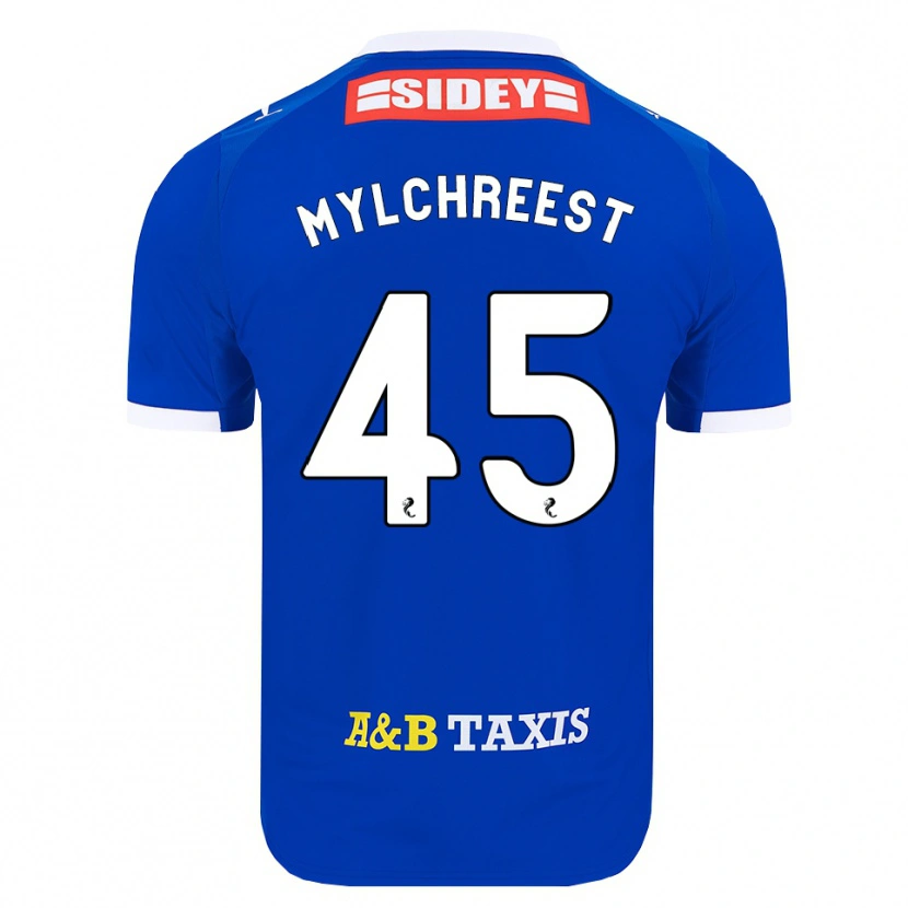 Danxen Heren Jackson Mylchreest #45 Blauw Rood Geel Thuisshirt Thuistenue 2026/27 T-Shirt