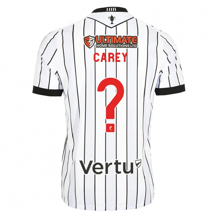 Danxen Heren Owen Carey #0 Wit Zwart Rood Thuisshirt Thuistenue 2026/27 T-Shirt