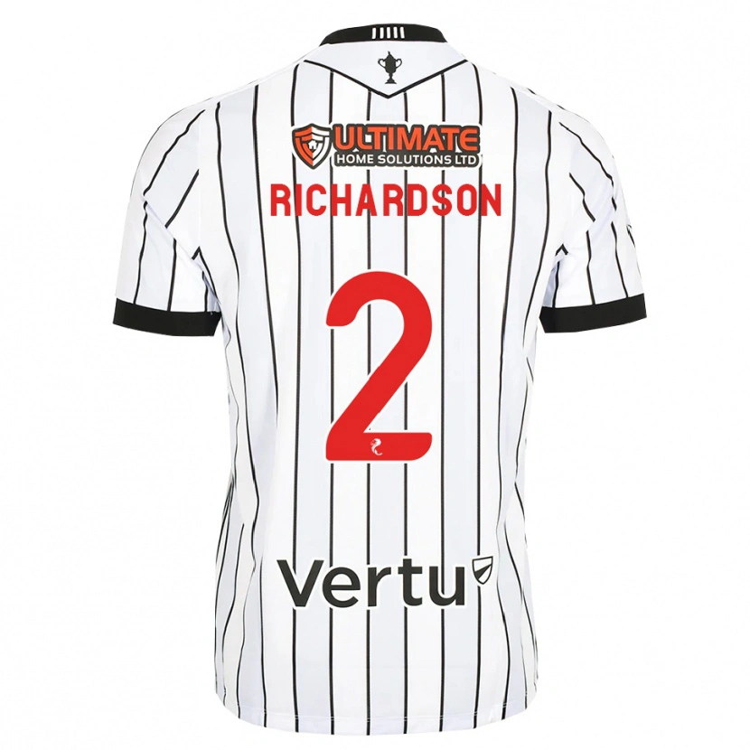 Danxen Heren Jayden Richardson #2 Wit Zwart Rood Thuisshirt Thuistenue 2026/27 T-Shirt