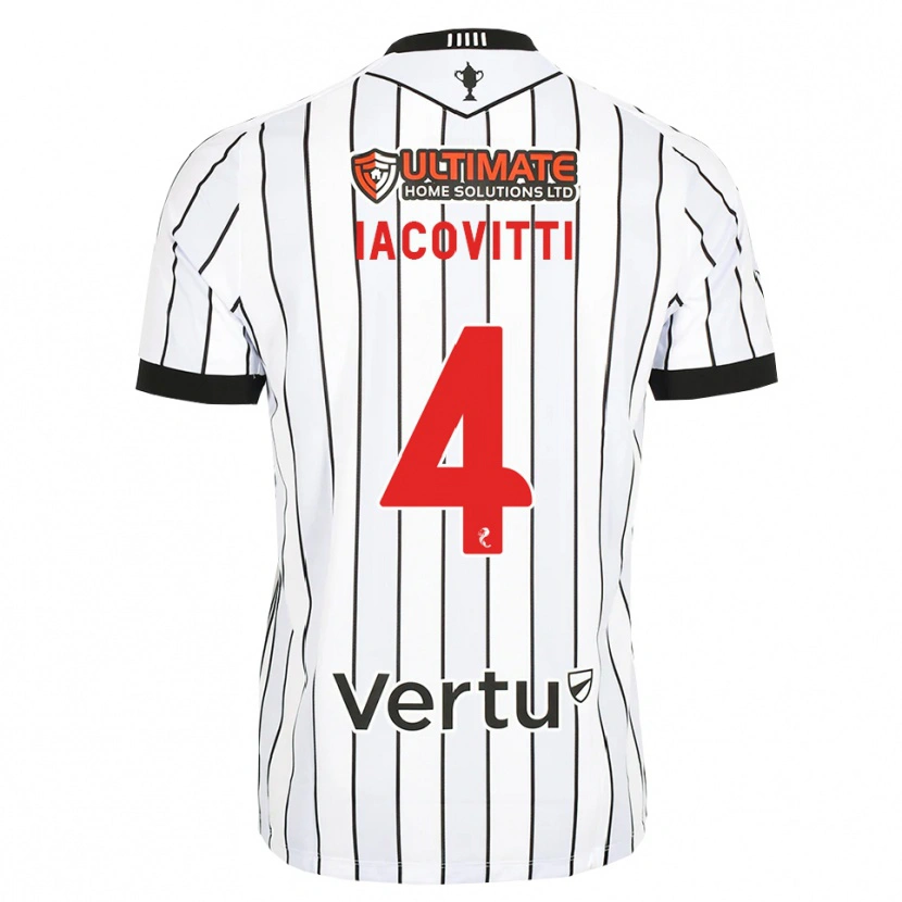 Danxen Heren Alex Iacovitti #4 Wit Zwart Rood Thuisshirt Thuistenue 2026/27 T-Shirt