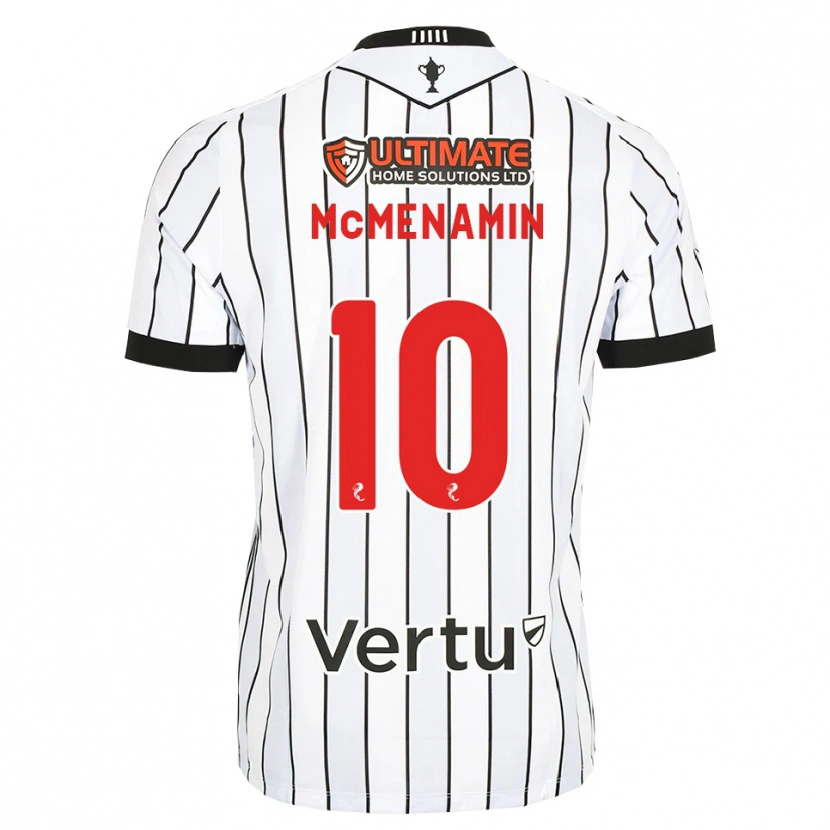 Danxen Heren Conor Mcmenamin #10 Wit Zwart Rood Thuisshirt Thuistenue 2026/27 T-Shirt