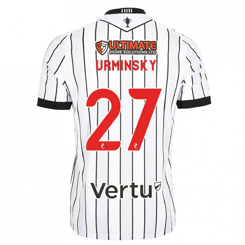 Danxen Heren Peter Urminsky #27 Wit Zwart Rood Thuisshirt Thuistenue 2026/27 T-Shirt