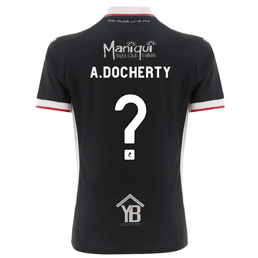 Danxen Heren Aimie Docherty #0 Zwart Wit Rood Thuisshirt Thuistenue 2026/27 T-Shirt