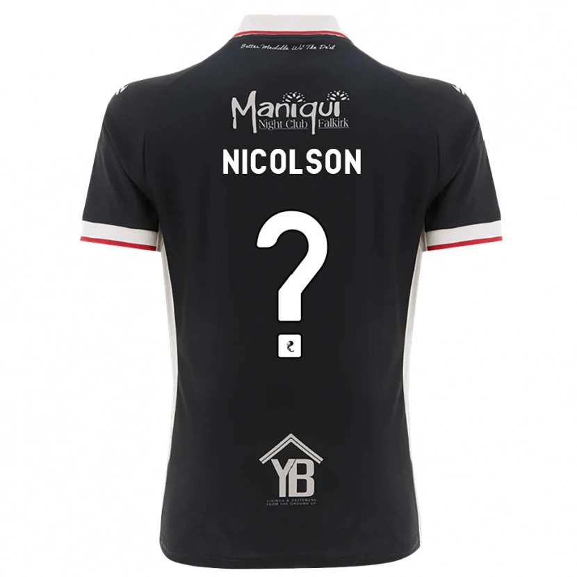 Danxen Heren Amanda Nicolson #0 Zwart Wit Rood Thuisshirt Thuistenue 2026/27 T-Shirt