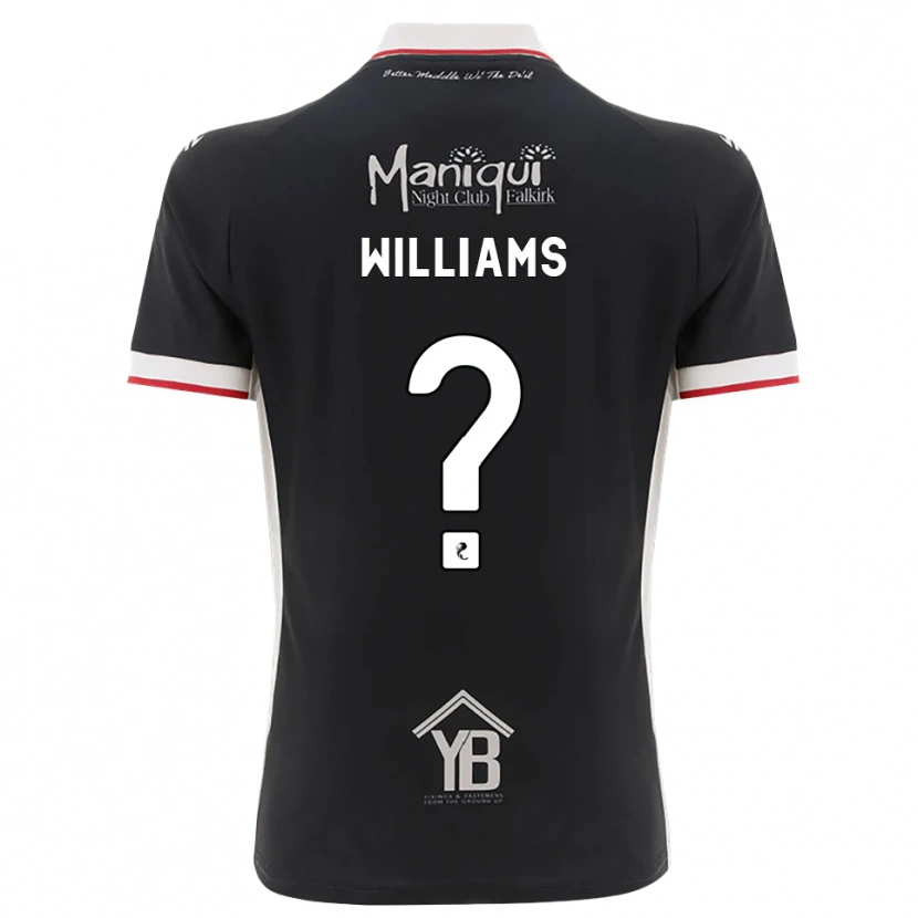 Danxen Heren Cerys Williams #0 Zwart Wit Rood Thuisshirt Thuistenue 2026/27 T-Shirt