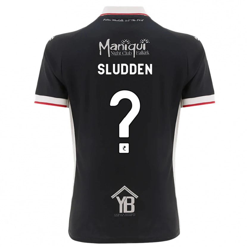 Danxen Heren Erin Sludden #0 Zwart Wit Rood Thuisshirt Thuistenue 2026/27 T-Shirt
