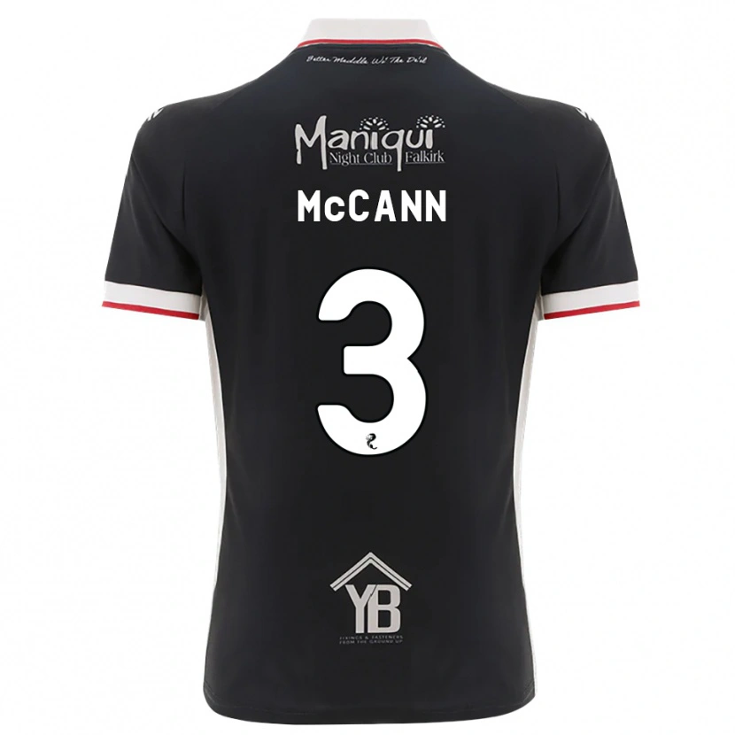 Danxen Heren Leon Mccann #3 Zwart Wit Rood Thuisshirt Thuistenue 2026/27 T-Shirt