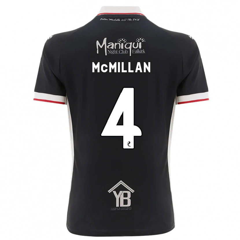 Danxen Heren Jack Mcmillan #4 Zwart Wit Rood Thuisshirt Thuistenue 2026/27 T-Shirt