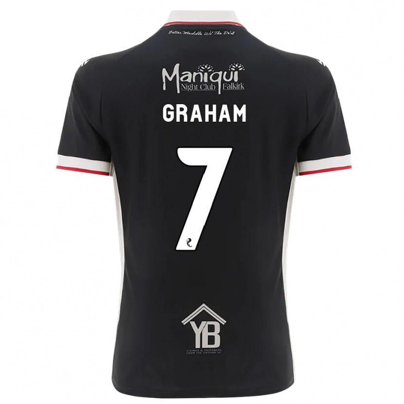 Danxen Heren Brian Graham #7 Zwart Wit Rood Thuisshirt Thuistenue 2026/27 T-Shirt